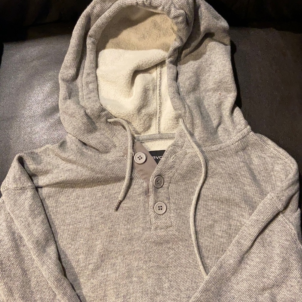 Men’s grey RVCA hoodie worn once